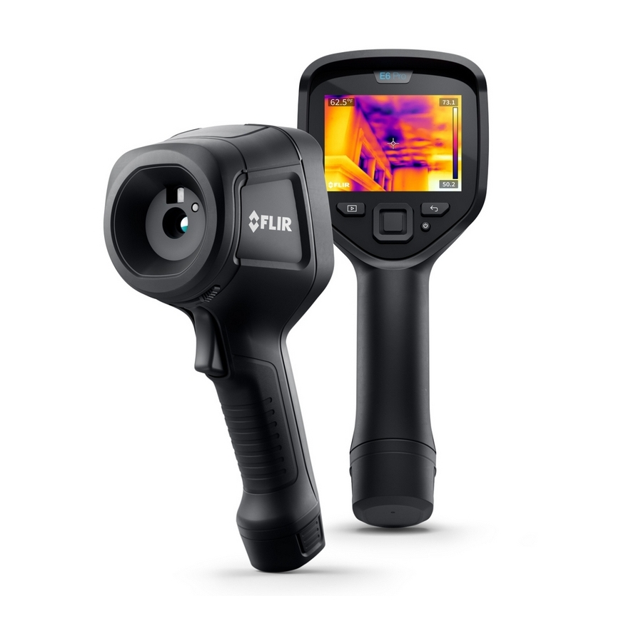 FLIR E6 Pro Thermal imaging camera 240 x 180 Black Musta Sisäänrakennettu näyttö