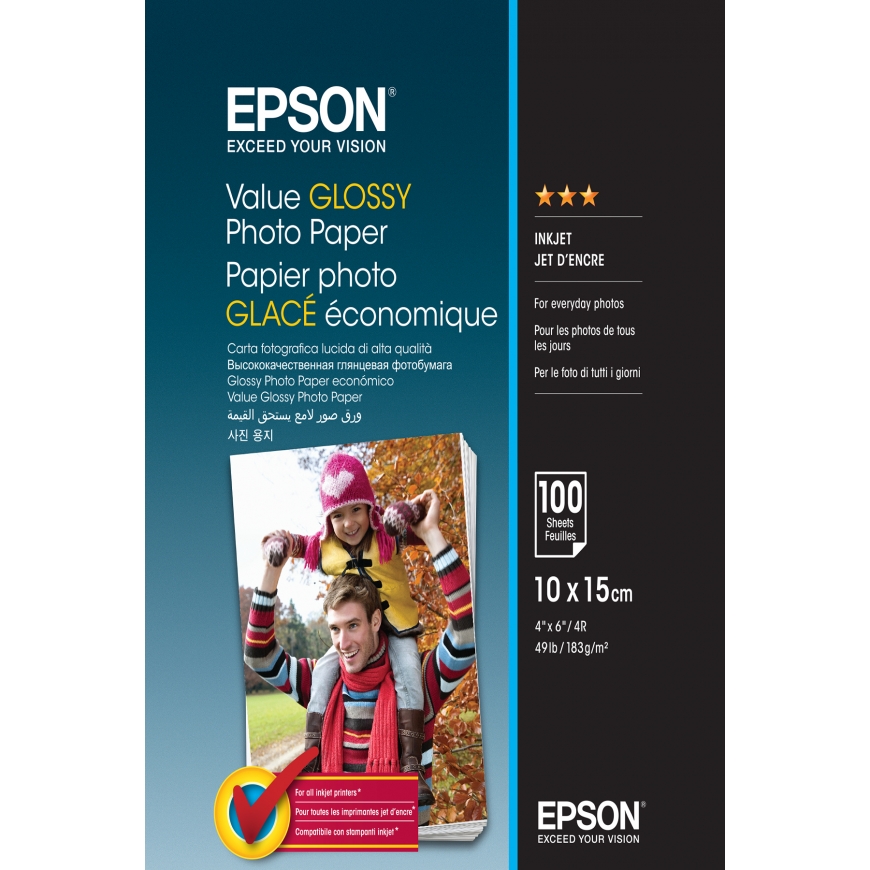 Epson Value Glossy Photo Paper Spīdums