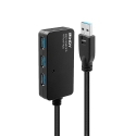 Lindy 43159 jaotur USB 3.2 Gen 1 (3.1 Gen 1) Type-A 5000 Mbit/s Must Lindy 43159 jaotur USB 3.2 Gen 1 (3.1 Gen 1) Type-A 5000 Mbit/s Must