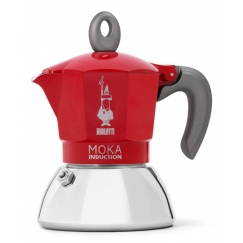 Bialetti Moka induction Mokos gaminimo indas 0,1 L Raudona, Sidabras