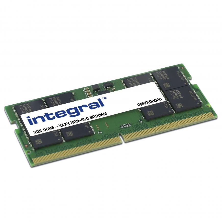 Integral IN5V8GNHWBX atminties modulis 8 GB 1 x 8 GB DDR5 262-pin SO-DIMM