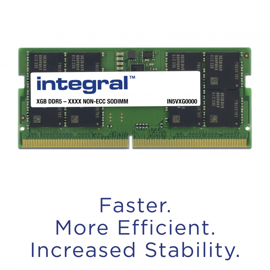 Integral IN5V8GNHWBX atminties modulis 8 GB 1 x 8 GB DDR5 262-pin SO-DIMM – 2