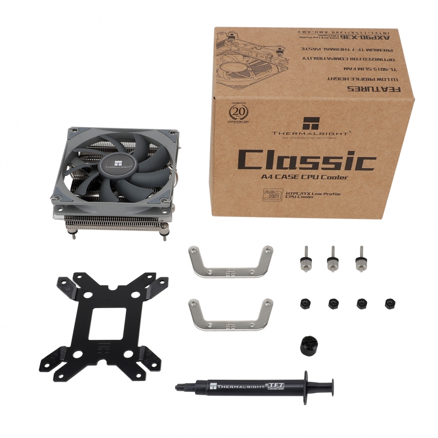 Thermalright AXP90-X36 Kompiuterio aušinimo sistema Procesorius Orinis aušintuvas 9,2 cm Sidabras – 2