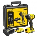 Stanley SFMCF820D2K elektrinis atsuktuvas arba smūginis įrankis 2900 RPM Juoda, Geltona Stanley SFMCF820D2K elektrinis atsuktuvas arba smūginis įrankis 2900 RPM Juoda, Geltona