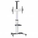 Manhattan 461245 monitorin kiinnike ja jalusta 177,8 cm (70") Lattia Musta, Hopea