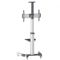Manhattan 461245 monitorin kiinnike ja jalusta 177,8 cm (70") Lattia Musta, Hopea