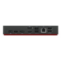Lenovo ThinkPad Universal USB-C Dock Vadu USB 3.2 Gen 1 (3.1 Gen 1) Type-C Melns Lenovo ThinkPad Universal USB-C Dock Vadu USB 3.2 Gen 1 (3.1 Gen 1) Type-C Melns
