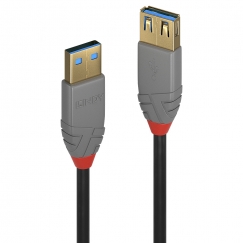 Lindy 36763 USB кабель USB 3.2 Gen 1 (3.1 Gen 1) 3 m USB A Черный