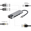 Gembird A-CM-COMBO5-04 kannettavien tietokoneiden telakka ja porttitoistin Langallinen USB 3.2 Gen 1 Gembird A-CM-COMBO5-04 kannettavien tietokoneiden telakka ja porttitoistin Langallinen USB 3.2 Gen 1