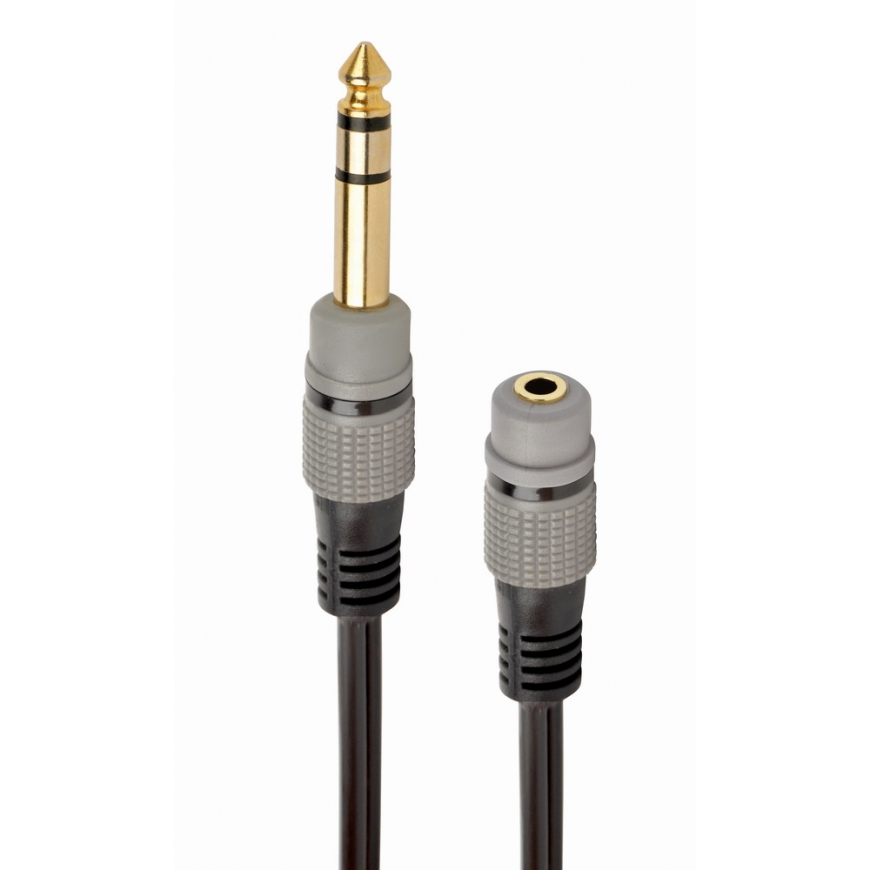 Gembird A-63M35F-0.2M audiokaapeli 0,2 m 6.35mm 3.5mm Musta