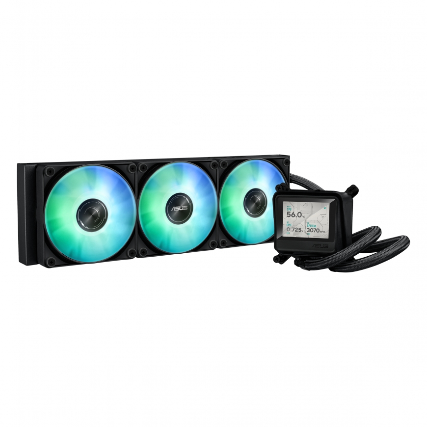 ASUS MAX GAMING LC 360 ARGB LCD Protsessor Kõik-ühes vedelikujahuti 12 cm Must – 2