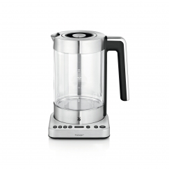 WMF Lono 0413160011 elektrinis virdulys 1,7 L 3000 W Juoda, Nerūdijančiojo plieno, Permatomas