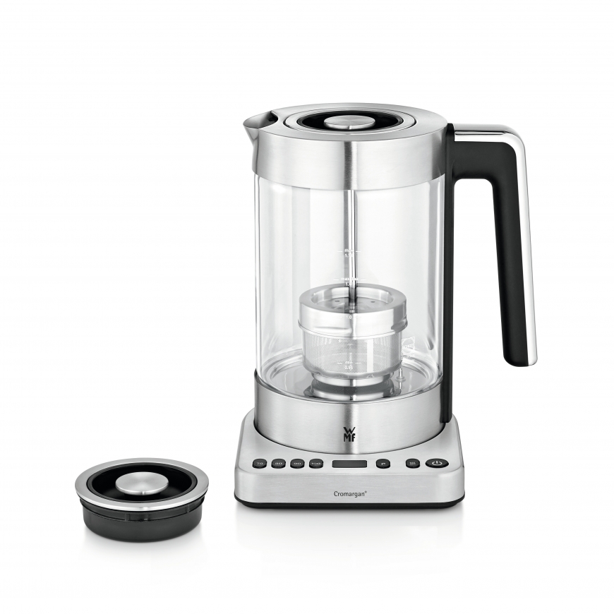 WMF Lono 0413160011 electric kettle 1.7 L 3000 W Black, Stainless steel, Transparent – 3