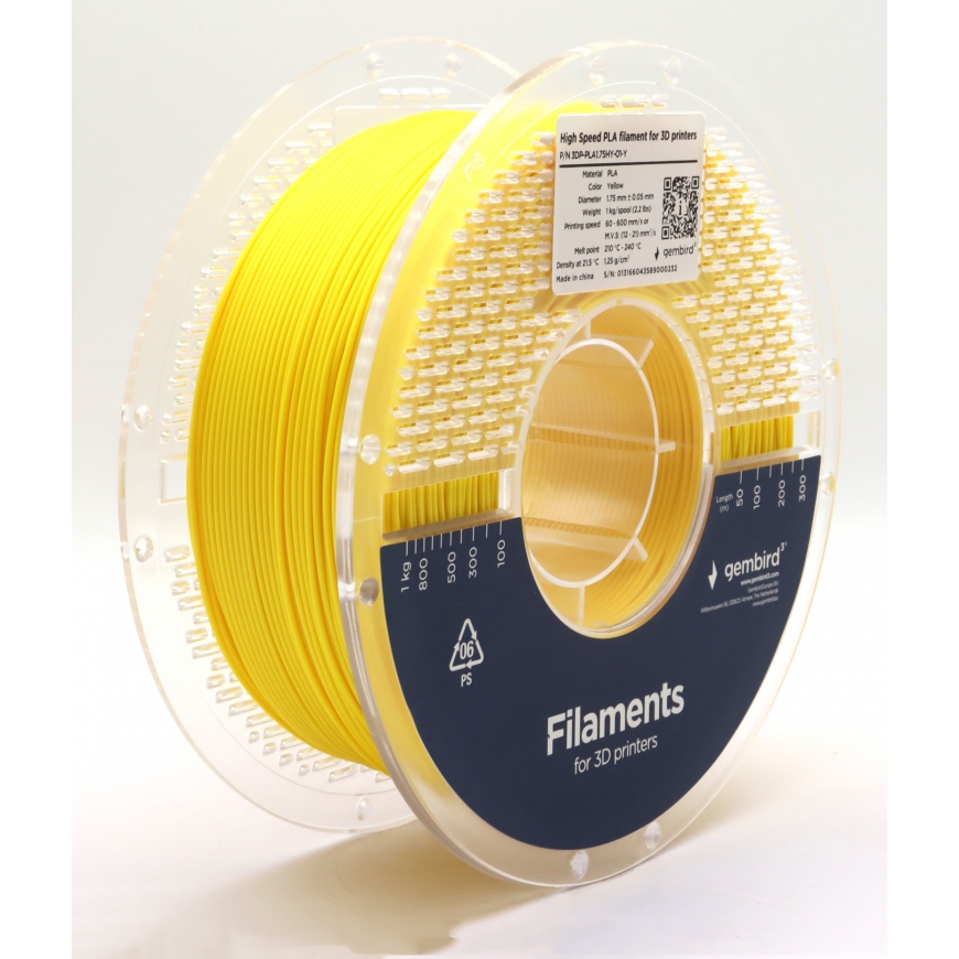 Gembird 3DP-PLA1.75HY-01-Y 3D printēšanas materiāls