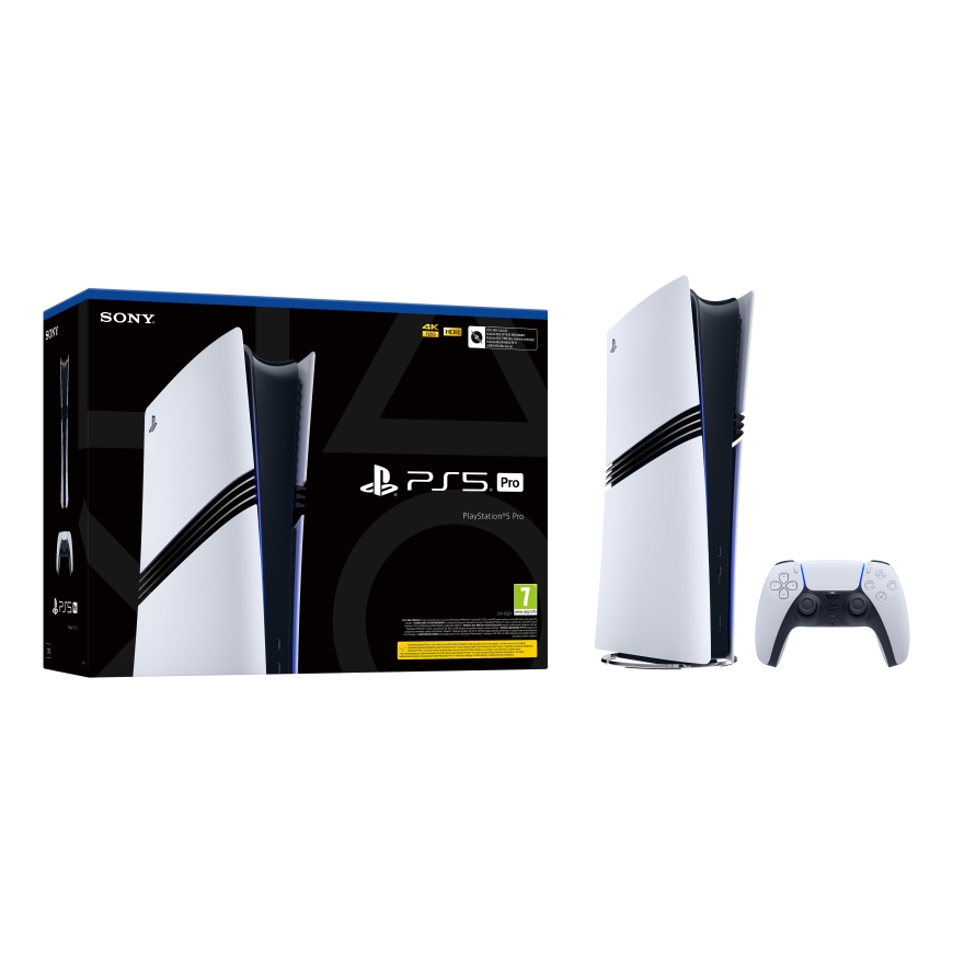 Sony PlayStation 5 Pro 2 TB WiFi Must, Valge – 3