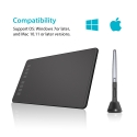 HUION H950P graphic tablet Black 5080 lpi 220 x 137 mm USB HUION H950P graphic tablet Black 5080 lpi 220 x 137 mm USB