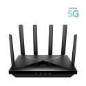 Cudy P5 belaidis maršrutizatorius Gigabitinis eternetas Dviguba juosta (2,4 GHz / 5 GHz) 5G Juoda