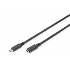 Digitus AK-300210-007-S USB-kaabel USB 3.2 Gen 1 (3.1 Gen 1) 0,7 m USB C Must