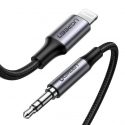Ugreen 70509 mobiiltelefonikaabel Hõbe 1 m 3.5mm Lightning Ugreen 70509 mobiiltelefonikaabel Hõbe 1 m 3.5mm Lightning