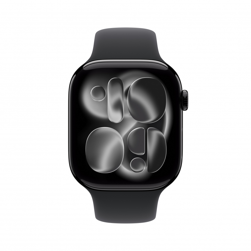 Apple Watch Series 11 OLED 46 mm Цифровой 416 x 496 пикселей Сенсорный экран Черный Wi-Fi GPS (спутн – 2