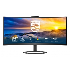 Philips 5000 series 34E1C5600HE/00 tietokoneen litteä näyttö 86,4 cm (34") 3440 x 1440 pikseliä 4K Ultra HD LED Musta