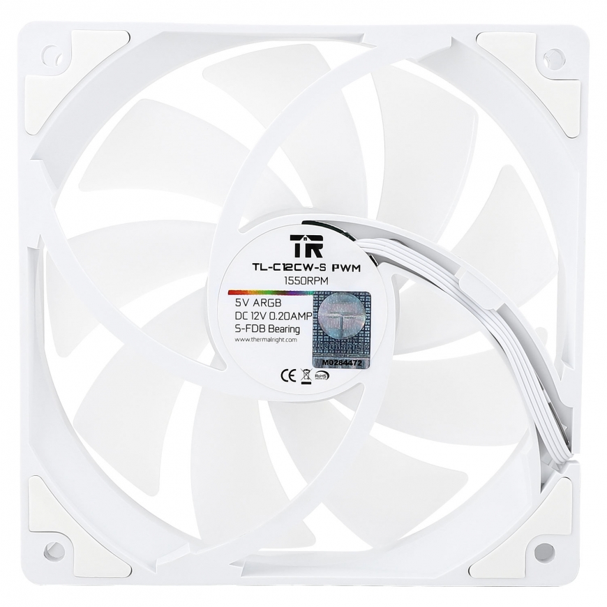 Thermalright TL-C12CW-S X5 arvuti jahutussüsteem Arvuti korpus Ventilaator 12 cm Valge – 4