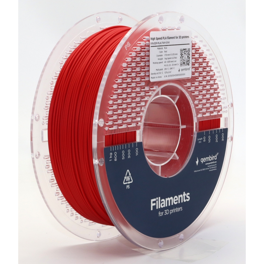Gembird 3DP-PLA1.75HY-01-R 3D printēšanas materiāls