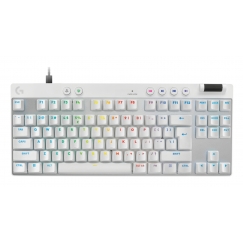 Logitech G PRO X TKL Rapid klaviatūra Žaidimams USB QWERTY JAV tarptautinė versija Balta