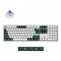 Keychron Q6 HE keyboard Gaming USB + RF Wireless + Bluetooth QWERTY Dark Green, White