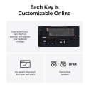 Keychron Q6 HE клавиатура Игровой USB + RF Wireless + Bluetooth QWERTY Темно-зеленый, Белый Keychron Q6 HE клавиатура Игровой USB + RF Wireless + Bluetooth QWERTY Темно-зеленый, Белый