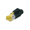 Digitus A-MO6A 8/8 HRS liitinjohto RJ-45 Musta, Keltainen