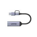 UNITEK V1167A видео кабель адаптер USB Type-A/USB Type-C HDMI Черный