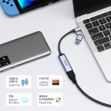 UNITEK V1167A video cable adapter USB Type-A/USB Type-C HDMI Black