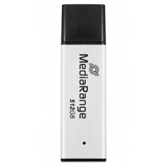 MediaRange MR1904 USB-välkmälu 512 GB USB tüüp A 3.2 Gen 1 (3.1 Gen 1) Must, Hõbe