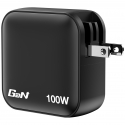Verbatim Mini GaN Charger 100W Universaalne Must Vahelduvvool Kiirlaadimine Hoonesisene