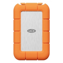 LaCie STND4000400 external solid state drive Thunderbolt technology 4 TB USB Type-C USB4 Gen 3x2 Orange, Stainless steel