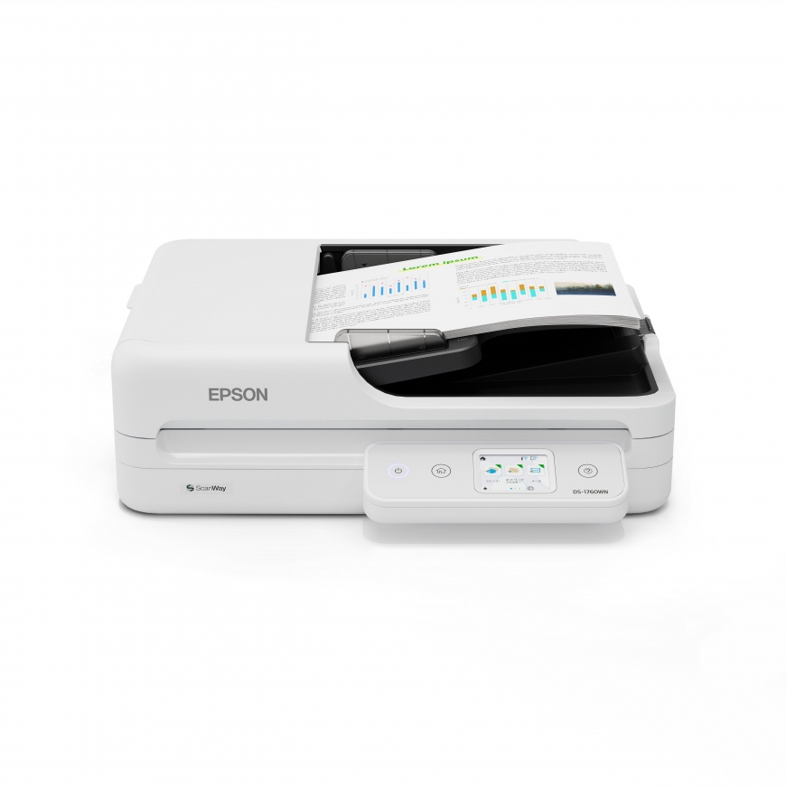 Epson WorkForce DS-1760WN Flatbed & ADF scanner 1200 x 1200 DPI A4 Black, White – 3