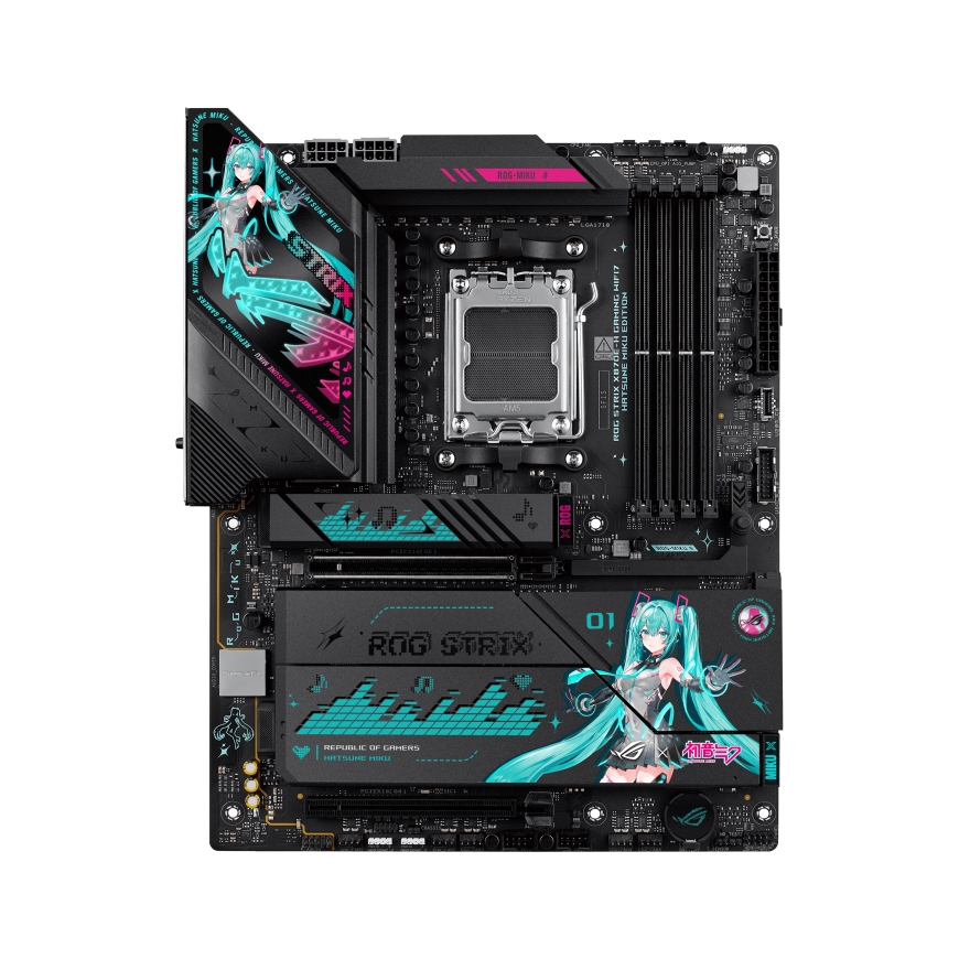 ASUS ROG STRIX X870E-H GAMING WIFI7 HATSUNE MIKU EDITION AMD X870E Socket AM5 ATX