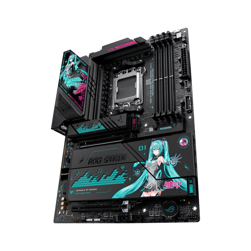 ASUS ROG STRIX X870E-H GAMING WIFI7 HATSUNE MIKU EDITION AMD X870E Socket AM5 ATX – 4