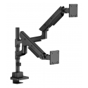 ICY BOX IB-MS702-T monitor mount / stand 144.8 cm (57") Desk Black ICY BOX IB-MS702-T monitor mount / stand 144.8 cm (57") Desk Black