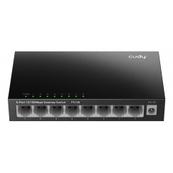 Cudy FS108 tīkla pārslēgs Nepārvaldīts Fast Ethernet (10/100) Melns