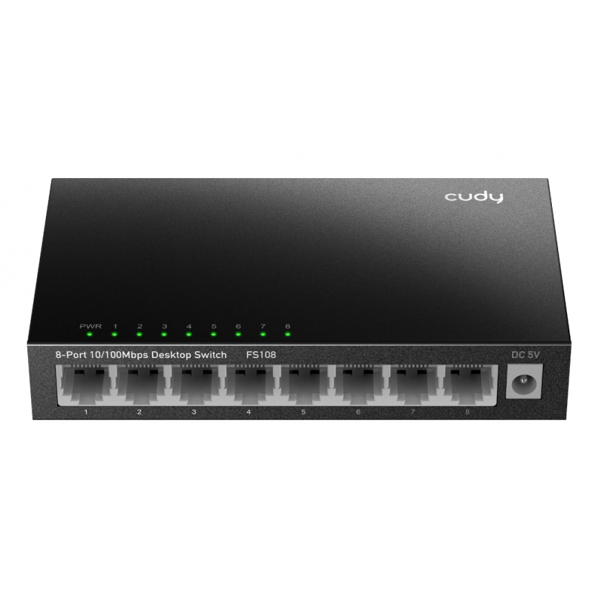 Cudy FS108 tīkla pārslēgs Nepārvaldīts Fast