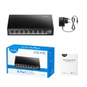 Cudy FS108 сетевой коммутатор Неуправляемый Fast Ethernet (10/100) Черный