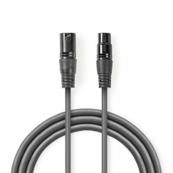 Nedis COTH15012GY10 audiokaapeli XLR (3-pin) Harmaa