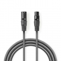 Nedis COTH15012GY10 audio kabelis XLR (3-pin) Pelēks Nedis COTH15012GY10 audio kabelis XLR (3-pin) Pelēks