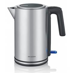 Severin WK 3449 electric kettle 1.7 L 2400 W Black, Silver