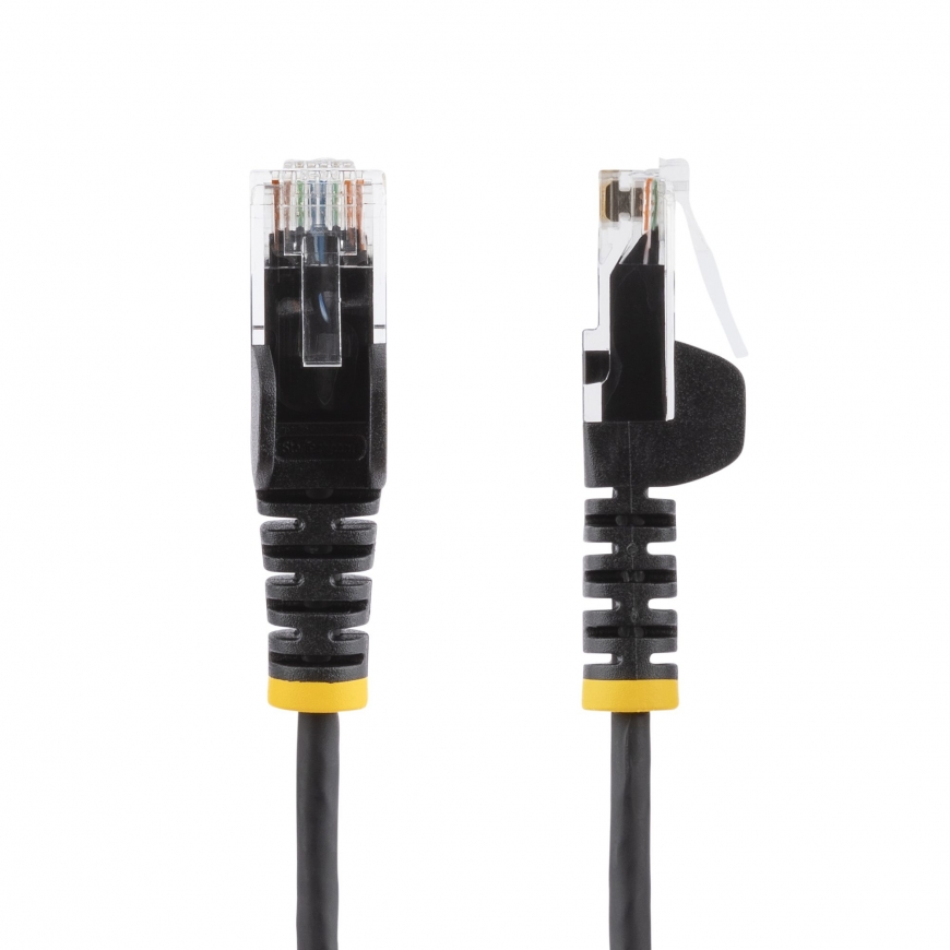 StarTech.com 2 m CAT6 Cable - Slim - Snagless RJ45 Connectors - Black – 2