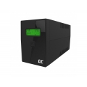 Green Cell UPS01LCD UPS-virtalähde Linjainteraktiivinen 0,6 kVA 360 W 2 AC-pistorasia(a) Green Cell UPS01LCD UPS-virtalähde Linjainteraktiivinen 0,6 kVA 360 W 2 AC-pistorasia(a)