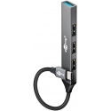 Goobay 74457 interface hub USB 3.2 Gen 1 (3.1 Gen 1) Type-C 5000 Mbit/s Light grey