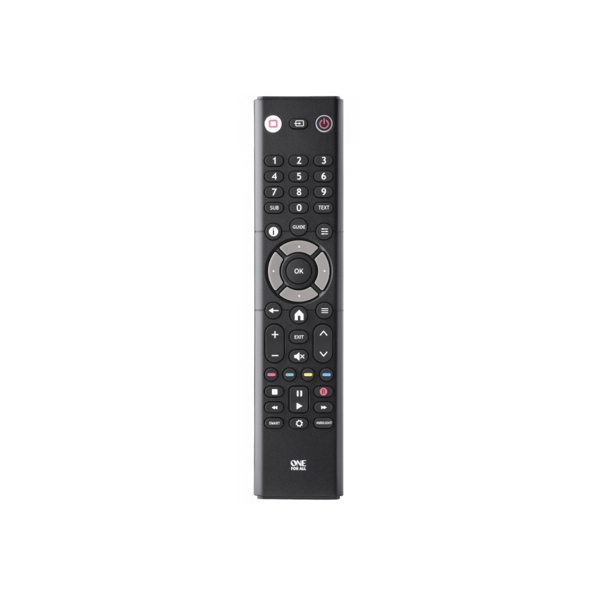 One For All TV Replacement Remotes URC1313 kaugjuhtimispult Infrapunaside Vajutusnupud